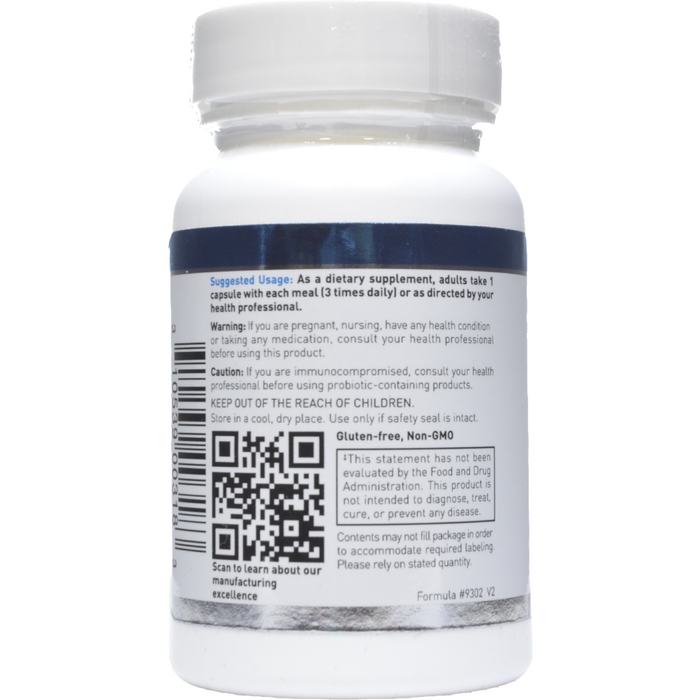 Douglas Labs S.B.C. (Saccharomyces Boulardii) 50 capsules suggested use label