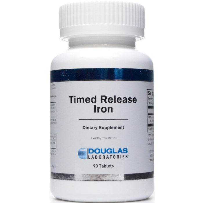 Douglas Labs Timed Release Iron 54 mg, 90 tablets, front of bottle