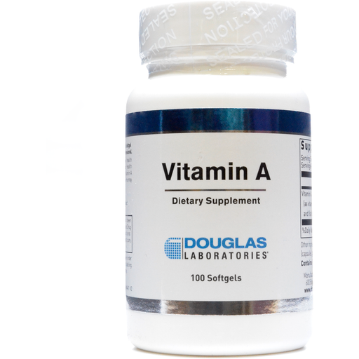 Douglas Labs Vitamin A 10,000 IU, 100 softgels, front of bottle