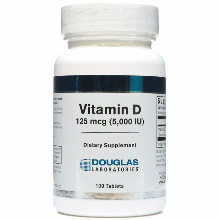 Douglas Labs Vitamin D 5,000 IU, 100 tablets, front of bottle