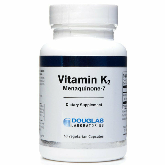 Douglas Labs Vitamin K2 with Menaquinone-7, 60 veg capsules, front of bottle