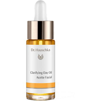Dr. Hauschka Clarifying Day Oil, 0.6 fl oz, front of dropper bottle