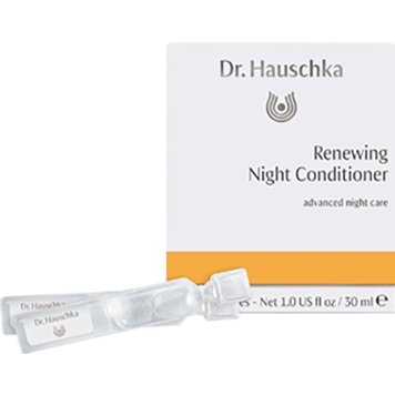 Dr. Hauschka Renewing Night Conditioner, 1 fl oz, front of box with ampoules