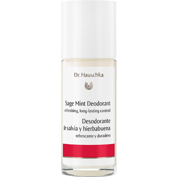 Dr. Hauschka Sage Mint Deodorant, 1.7 fl oz, front of roll-on bottle