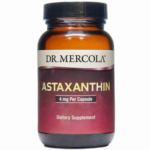 Dr. Mercola Astaxanthin 4 mg, 30 capsules, front of bottle