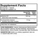 Dr. Mercola Berberine and MicroPQQ Advanced 30 capsules supplement facts panel, close-up