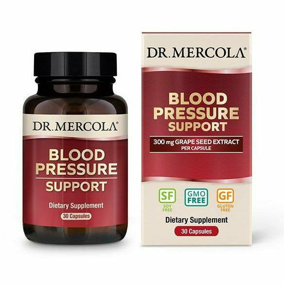 Dr. Mercola Blood Pressure Support, 30 capsules, front of bottle