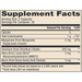 Dr. Mercola Bone Support 60 capsules supplement facts label