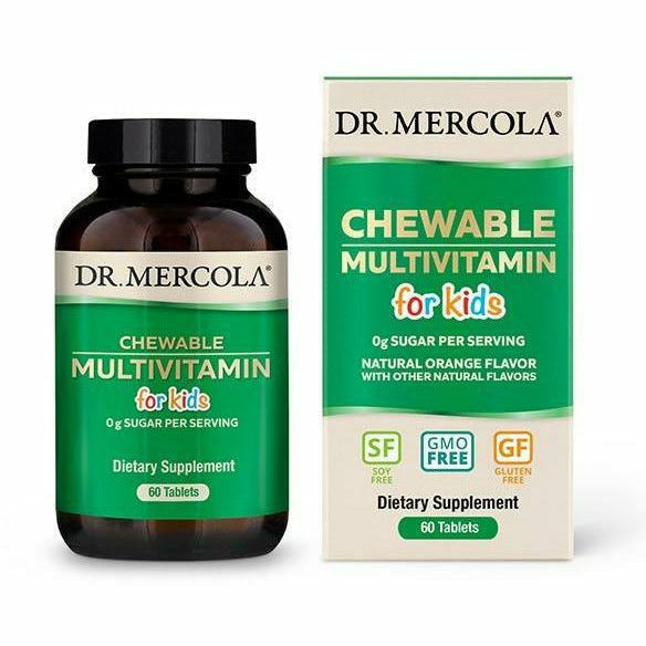 Dr. Mercola Chewable Multivitamin for Kids, 60 tablets, front of bottle