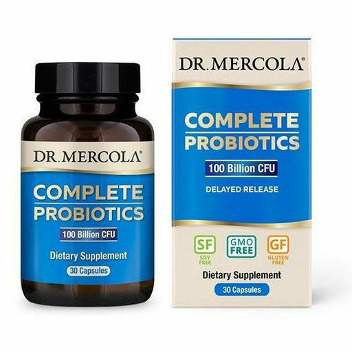 Dr. Mercola Complete Probiotics 100 Billion CFU, 30 capsules, front of bottle