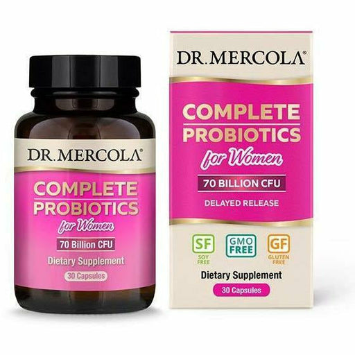 Dr. Mercola Complete Probiotics for Women 70 Billion CFU, 30 capsules, front of bottle