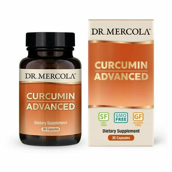 Dr. Mercola Curcumin Advanced, 30 capsules, front of bottle