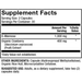 Dr. Mercola D-Mannose and Cranberry Extract 1000 mg 60 capsules supplement facts panel, close-up