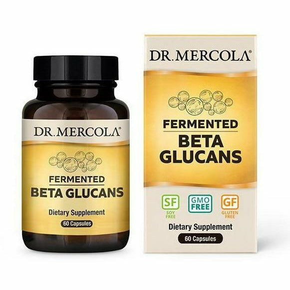 Dr. Mercola Fermented Beta Glucans, 60 capsules, front of bottle