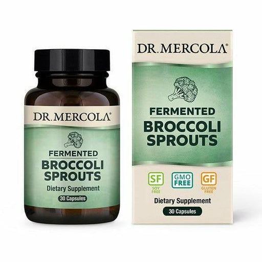 Dr. Mercola Fermented Broccoli Sprouts, 30 capsules, front of bottle