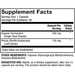 Dr. Mercola Fermented Ginger 60 capsules supplement facts panel, close-up