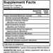 Dr. Mercola Fermented Mushroom Complex 90 capsules supplement facts panel, close-up