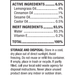 Dr. Mercola Flea and Tick Defense Spray 8 fl oz ingredients label