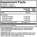 Dr. Mercola Gallbladder Enzymes 30 capsules supplement facts panel, close-up