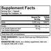 Dr. Mercola Hair, Skin and Nails 30 capsules supplement facts panel, close-up