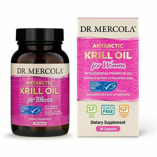 Dr. Mercola Krill Oil for Women with EPO, 90 capsules, front of bottle