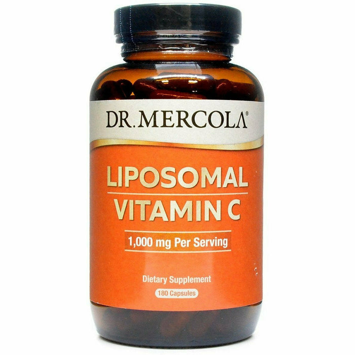 Dr. Mercola Liposomal Vitamin C 1,000 mg, 180 capsules, front of bottle