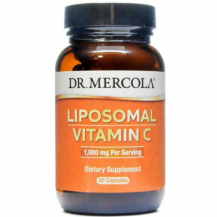 Dr. Mercola Liposomal Vitamin C 1,000 mg, 60 capsules, front of bottle