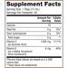 Dr. Mercola Liposomal Vitamin C 15.2 fl oz supplement facts label