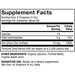Dr. Mercola Liquid Zinc Drops 15 mg 3.88 fl oz supplement facts panel, close-up