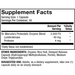 Dr. Mercola Lumbrokinase Enzymes 30 capsules supplement facts panel, close-up