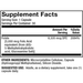 Dr. Mercola Methyl Folate 5 mg 30 capsules supplement facts panel, close-up