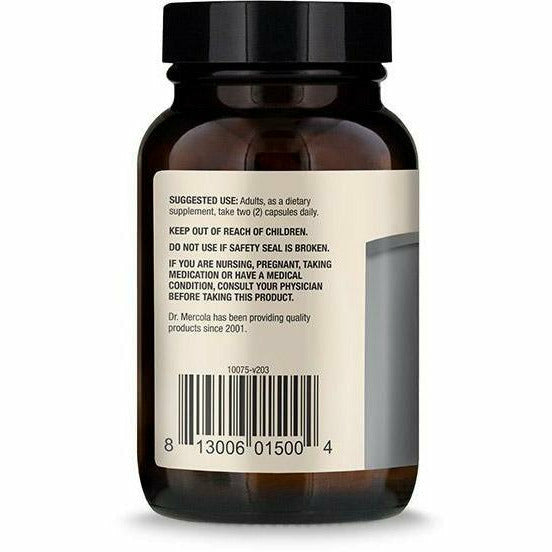 Dr. Mercola MSM Sulfur Complex 60 capsules suggested use label
