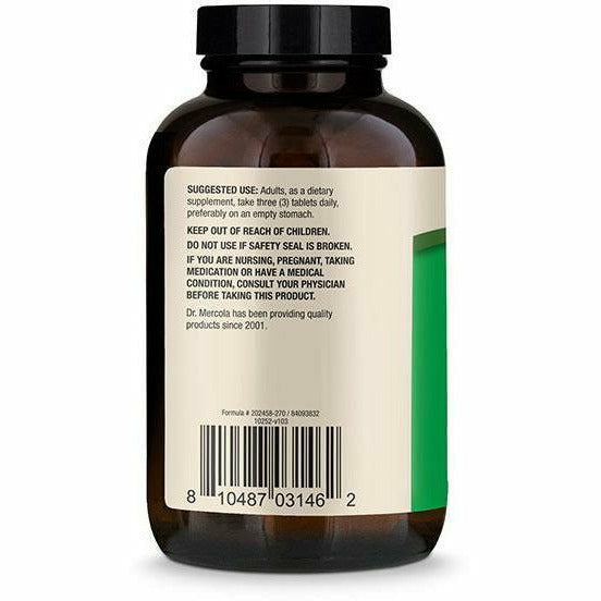 Dr. Mercola Organic Collagen from Grass Fed Beef Bone Broth suggested use label
