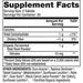 Dr. Mercola Organic Fermented Beets 60 tablets supplement facts panel, close-up