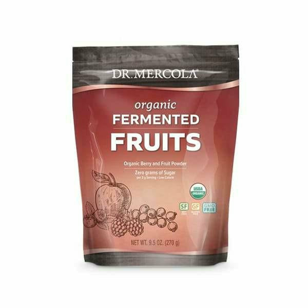 Dr. Mercola Organic Fermented Fruits Powder, 9.5 oz, front of package