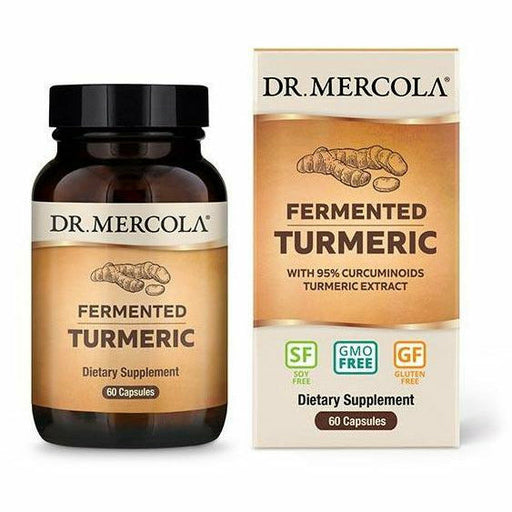 Dr. Mercola Organic Fermented Turmeric, 60 capsules, front of bottle
