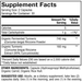 Dr. Mercola Organic Fermented Turmeric 60 capsules supplement facts panel, close-up