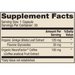 Dr. Mercola Organic Ginkgo Biloba 30 capsules supplement facts label