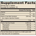 Dr. Mercola Organic Spirulina 120 tablets supplement facts label