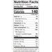 Dr. Mercola Pure Power Organic Whey Protein Chocolate 585 g nutrition facts label