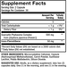 Dr. Mercola Quercetin and Pterostilbene Advanced 60 capsules supplement facts panel, close-up