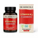 A bottle and box of Dr. Mercola's Vitamin K2 dietary supplement, with the product information clearly visible.