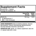 Dr. Mercola Vitamin K2 180 mcg supplement facts panel, close-up