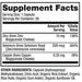 Dr. Mercola Zinc Plus Selenium 30 capsules supplement facts panel, close-up