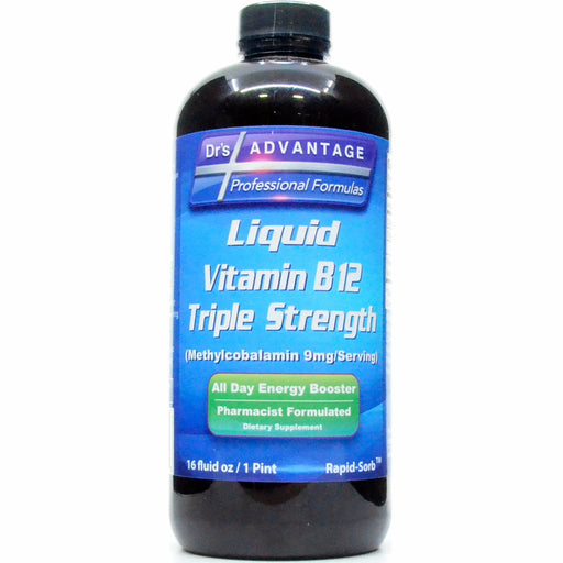 Dr.'s Advantage Liquid Vitamin B12 Triple Strength, 16 fl oz, front of bottle