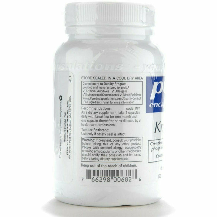 Pure Encapsulations, Krill-plex 500 mg 120 gels Recommendations