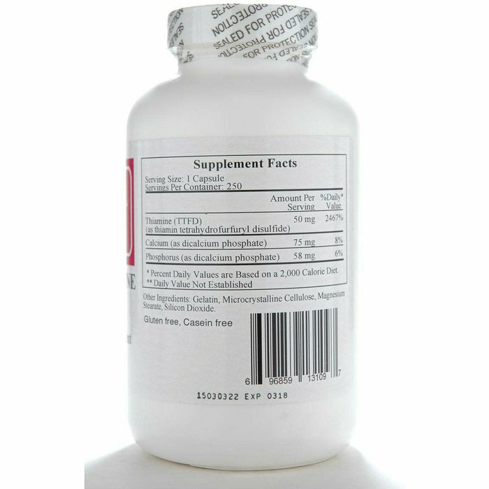 Ecological Formulas, Allithiamine (Vitamin B1) 50 mg 250 caps