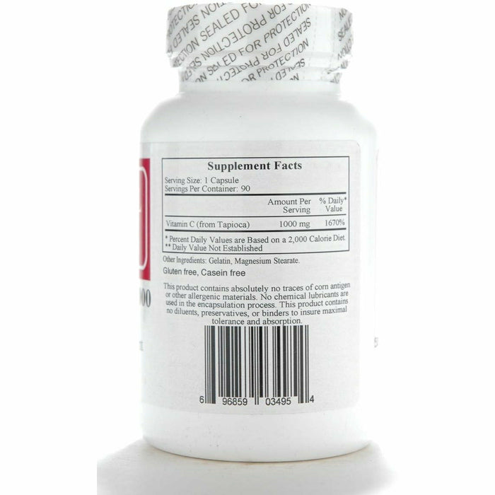 Ecological Formulas, Vitamin C-1000 from Tapioca 90 caps
