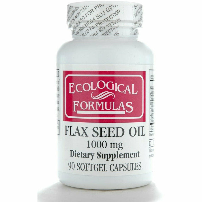 Ecological Formulas, Flax Seed Oil (Organic) 90 gels