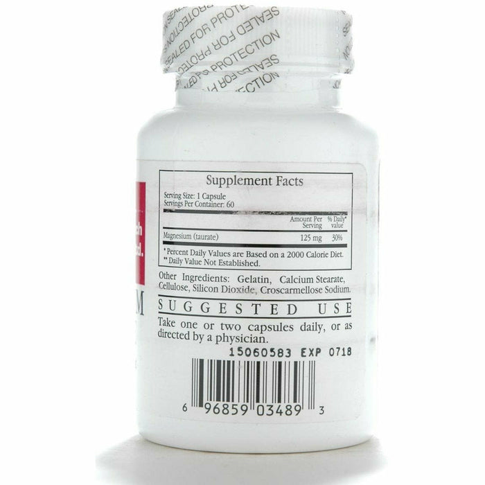 Ecological Formulas, Magnesium Taurate 125 mg 60 caps